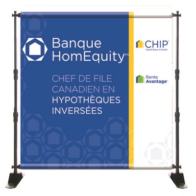 4' W x 4' H Banner Stand -Vinyl