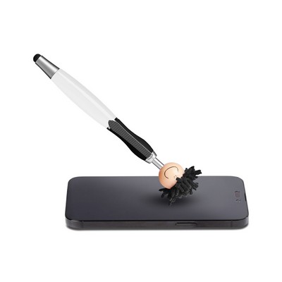 Multicultural Screen Cleaner With Stylus Pen