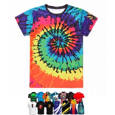 Custom Dye Sublimation Mesh Short Sleeve T-Shirts