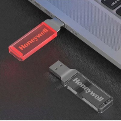 Light up Clear Acrylic USB Flash Drive