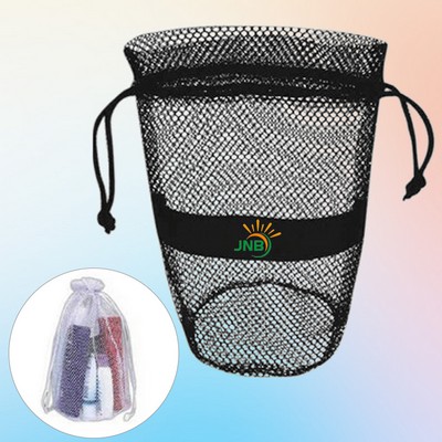 Mesh Front Drawstring Pack
