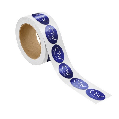 Foil Stamped Roll Labels (7.01 to 11 Sq. Inches)