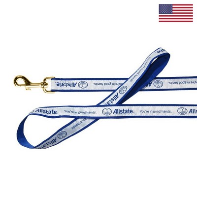 3/4" X 48" Woven Pet Leash w/ Gold-Colored Hardware - "Elite" Weave