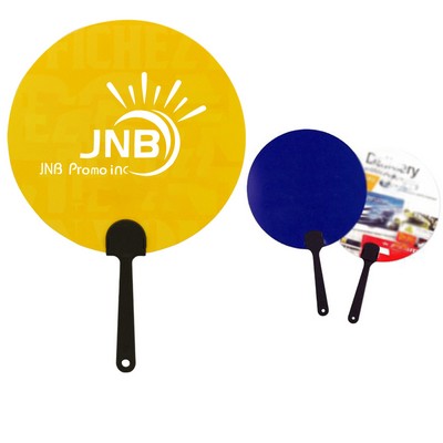 Large Handheld Plastic Promotional Fan