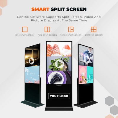 21.5" - Floor-standing Information Kiosk - with Capacitive Touch - Only Display