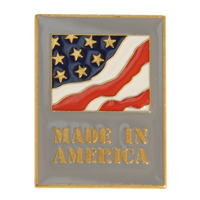 Deluxe Brass Die Struck Hard Enamel USA Made Pin