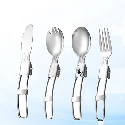 4-in-1 Foldable Tableware Set for Camping and Travel