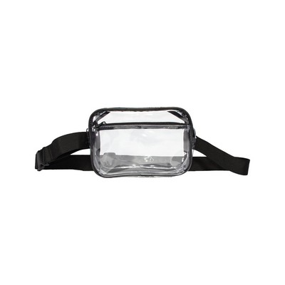 Liberty Bags Clear Stadium Two-Pocket Fanny Pack / Crossbody Bag