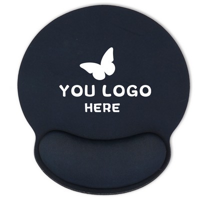 Rubber Memory Foam Wrist Rest Mouse Pad