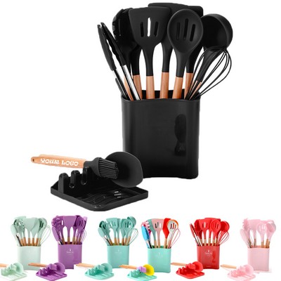 Kitchen Silicone Cooking Utensils Set