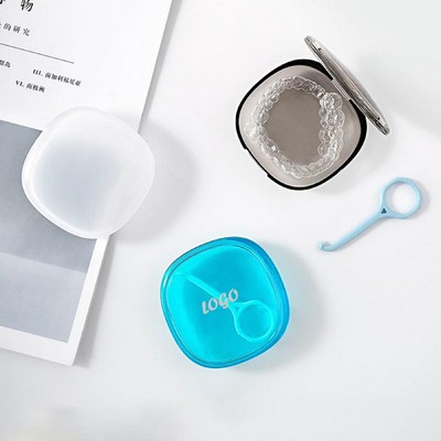 Transparancy Gloss Retainer Case Cute Slim Aligner Case Compatible