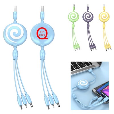 39.37" Multi-Interface Retractable Charging Cable