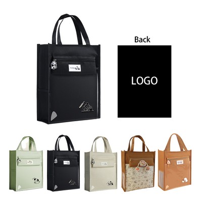 Simple Solid Color Canvas Bag