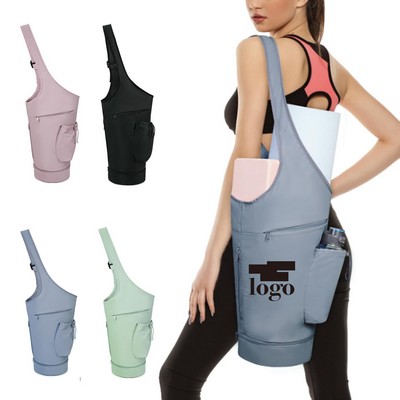 Large Opening Long Tote Yoga Mat Carrier Holder Bag