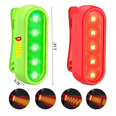 Rechargeable 4 Light Led Bicycle Rear Flashlight