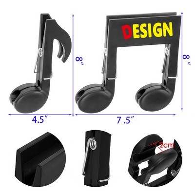 2 Pieces Musical Note Clips Plastic Towel Laundry Clips