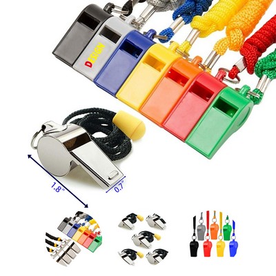 Colorful Lanyard Whistle