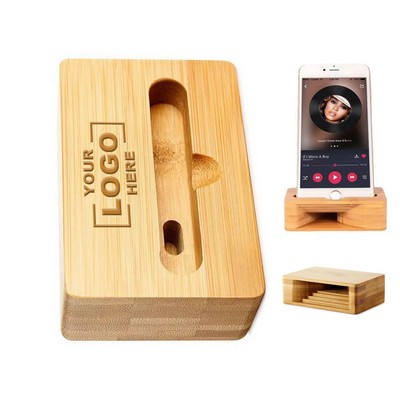 Wooden Phone Speaker Stand Holder.