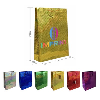 17"x12" Large Premium Hologram Gift Bag