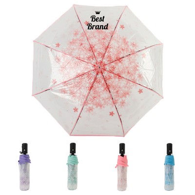 Automatic Transparent Folding Umbrella