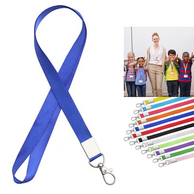 17 inch Colorful Nylon Neck Strap Lanyard with Hook Clip