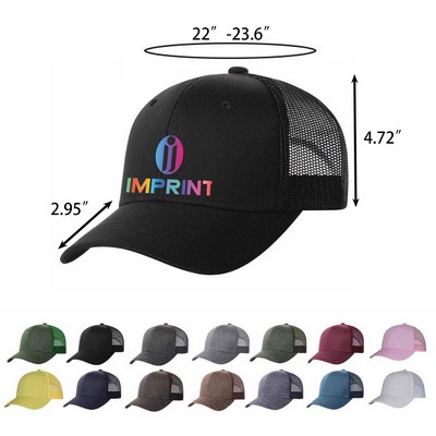 Adjustable Blank Mesh Back Ball Caps