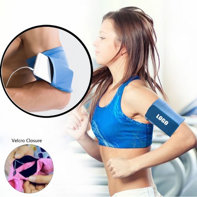 Side Open Arm Wallet Phone Pouch With Velcro Closure