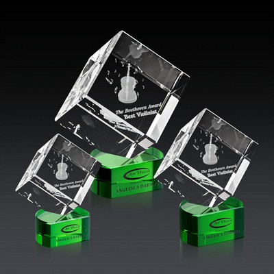 Burrill 3D Award on Paragon Base - Green
