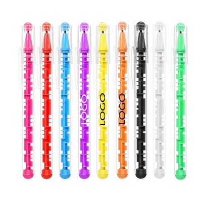 2-in-1 Custom Plastic Maze Ball Puzzle Ballpoint Pen