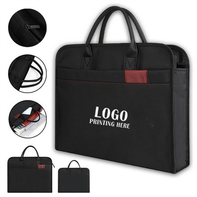 15.6 Inch Large Capacity Laptop Tote Bag Document Briefcase