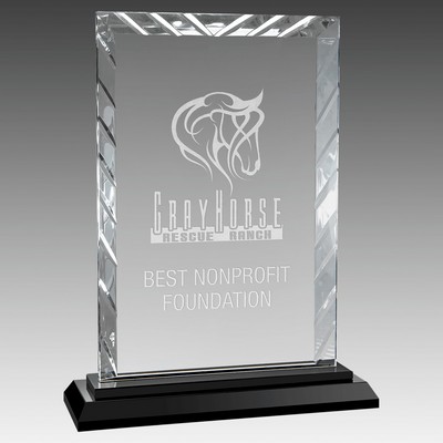 Rectangle Accent Glass on Base