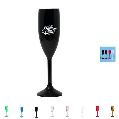 6oz Plastic Champagne Drinking Glass
