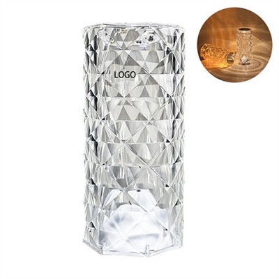 Crystal Cylinder Table Night Lights