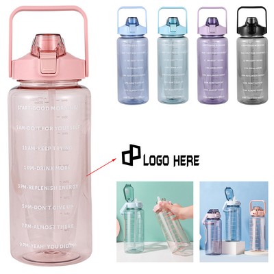68Oz Graduated Heat-Resistant Plastic Water Bottle