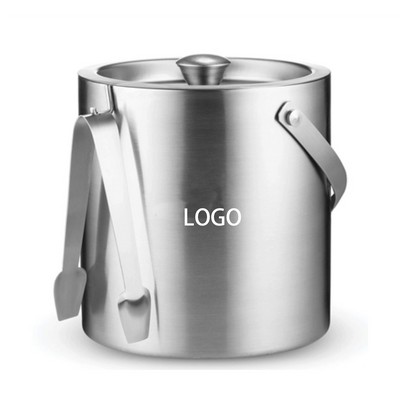 3 Liter Insulated Ice Bucket W/ Lid And Tong