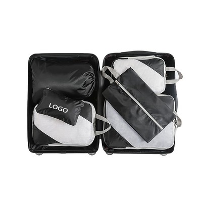 Six-Piece Set Of Compression Travel Organizer Storage Bags