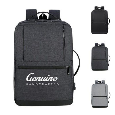 Waterproof Travel Backpack with USB Charging