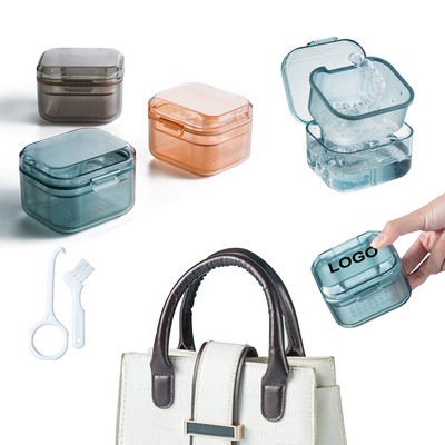 Custom Invisible Braces Orthodontic Retainer Storage Box w/Denture Expander Remover