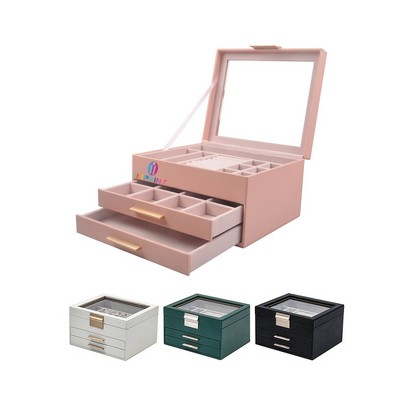 Jewelry Box With Glass Lid