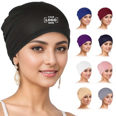Solid Color Muslim Hijab Cap.