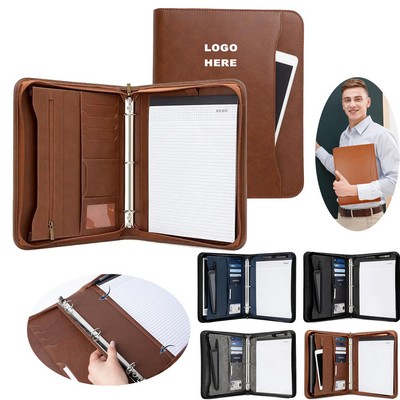 3-Ring Portfolio Binder Document Organizer Folio