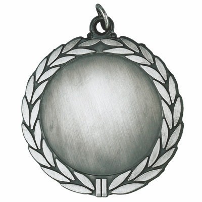 2 3/4" Silver Medal Antique Wreath Border Frame