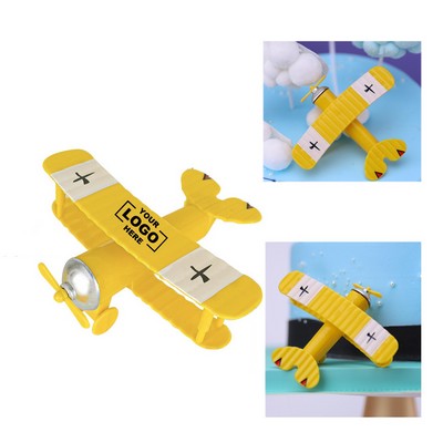 Cake Decoration Ornaments Retro Plane