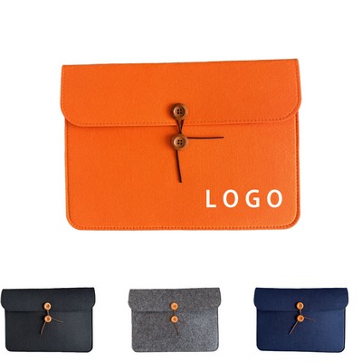 Felt Button File Folders