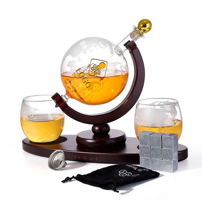 Whisky Globe Decanter Gift Set