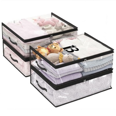 5pcs PVC Fabric Clear Storage Boxes
