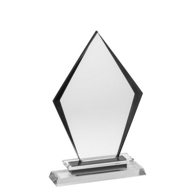 Black Arrowhead Crystal Award, 8.5"H