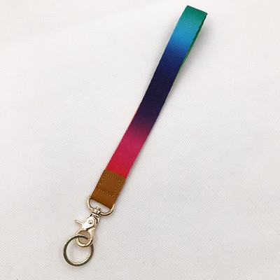 Custom Twill Lanyard Key Chain With Ring