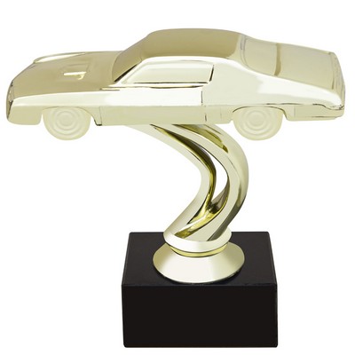 3 3/4 Gold Car Figure on Black Base