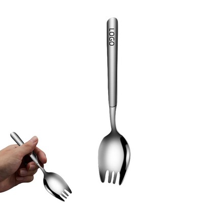 2-in-1 Stainless Steel Salad Fork And Spoon